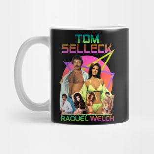 Raquel Welch and Tom selleck Sexy 80s Mug